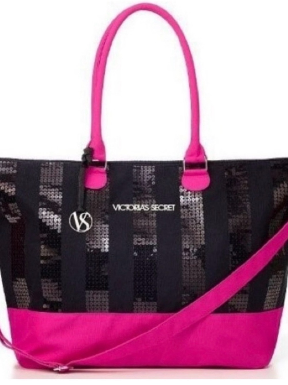 Victorias Secret 💗 Sequin Tote 🖤Pink Weekend Bag